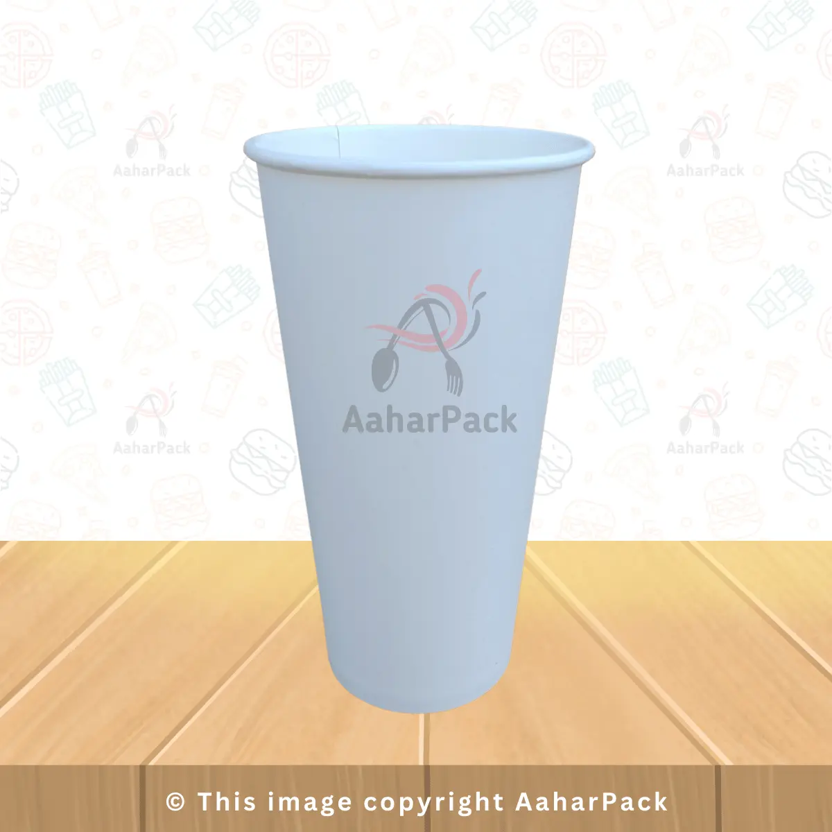 480 ML (16oz) Single Wall White Paper Cups – Pack of 1000 – Disposable, Recyclable Hot & Cold Drink Cups